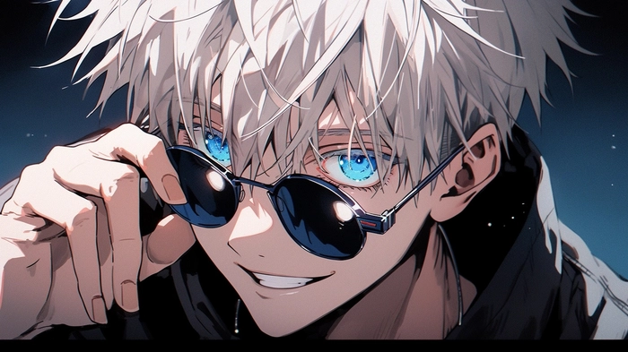 Hình ảnh Gojo Satoru phong cách anime