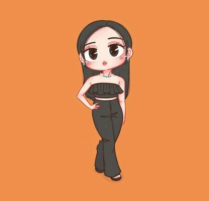 Hình ảnh Jisoo chibi nhẹ nhàng và sang