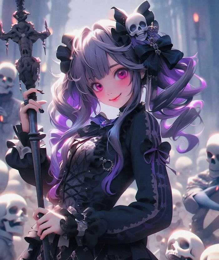 Hình ảnh Kuromi anime ngầu và dễ thương