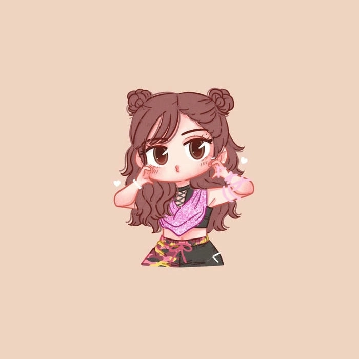 Hình ảnh Lisa chibi cute nhẹ nhàng