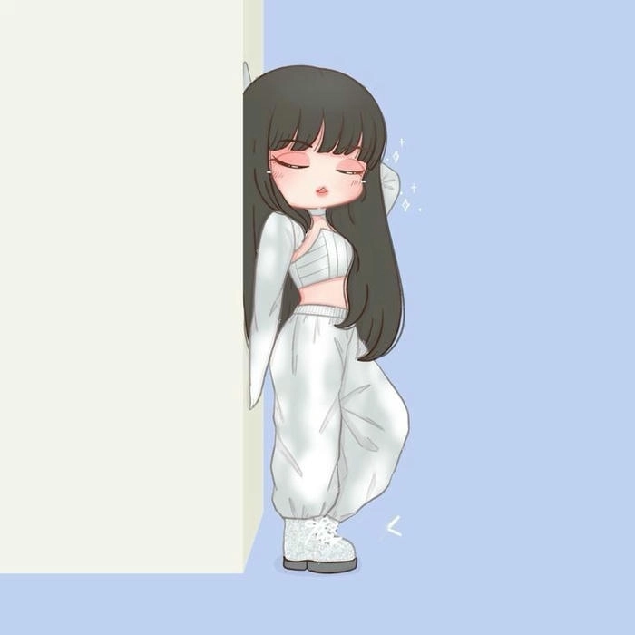 Hình ảnh Lisa chibi với màu sắc dịu dàng
