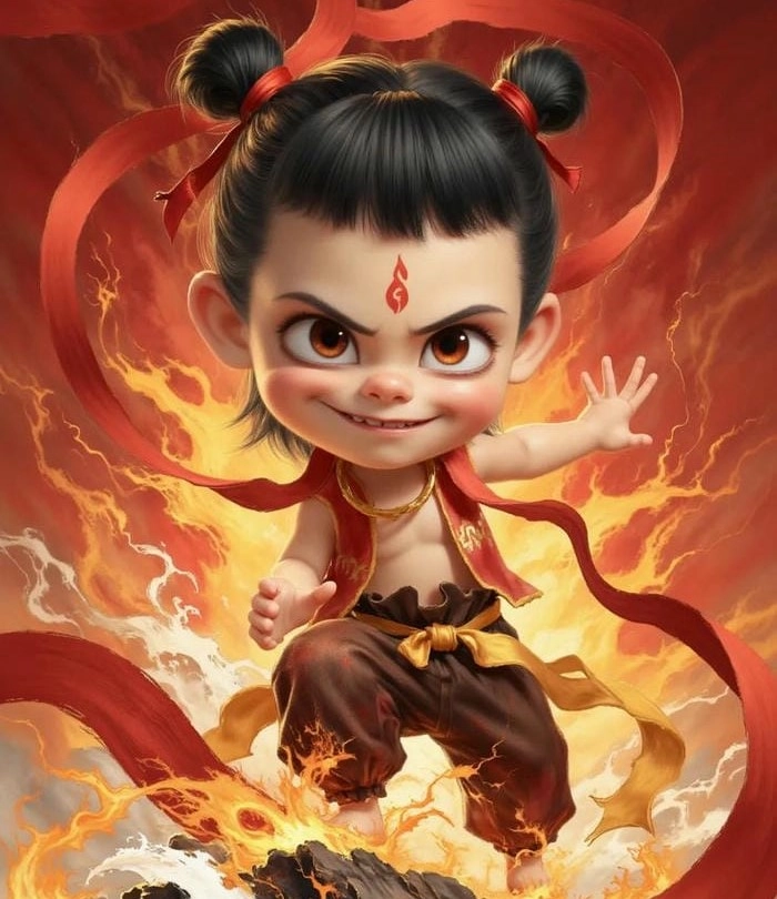 Hình ảnh Na Tra cute lém lỉnh