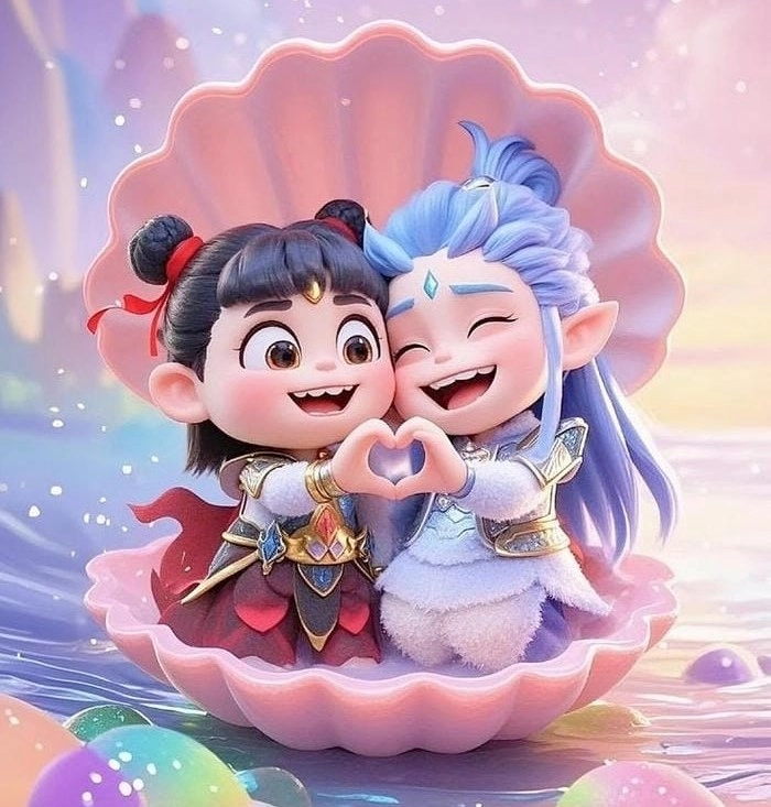 Hình ảnh Ngao Bính Na Tra chibi cute mê ly
