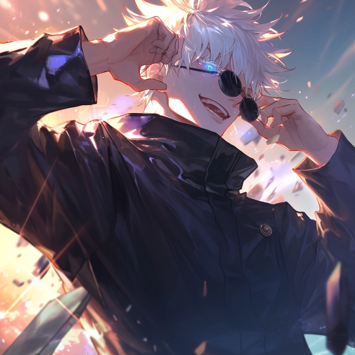 Hình ảnh anime Jujutsu Gojo Satoru cool ngầu