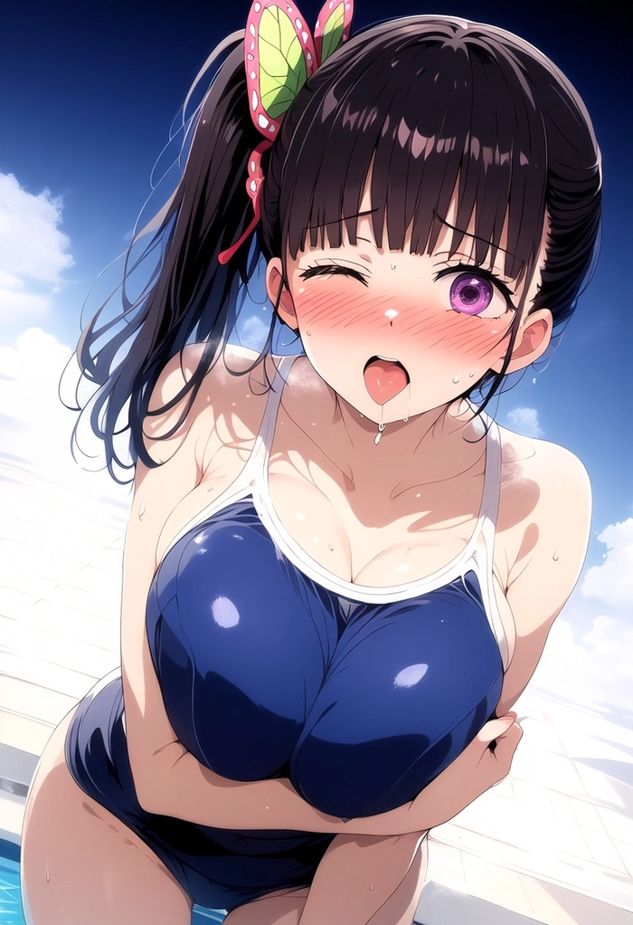 Hình ảnh anime Kanao bikini phong cách mùa hè