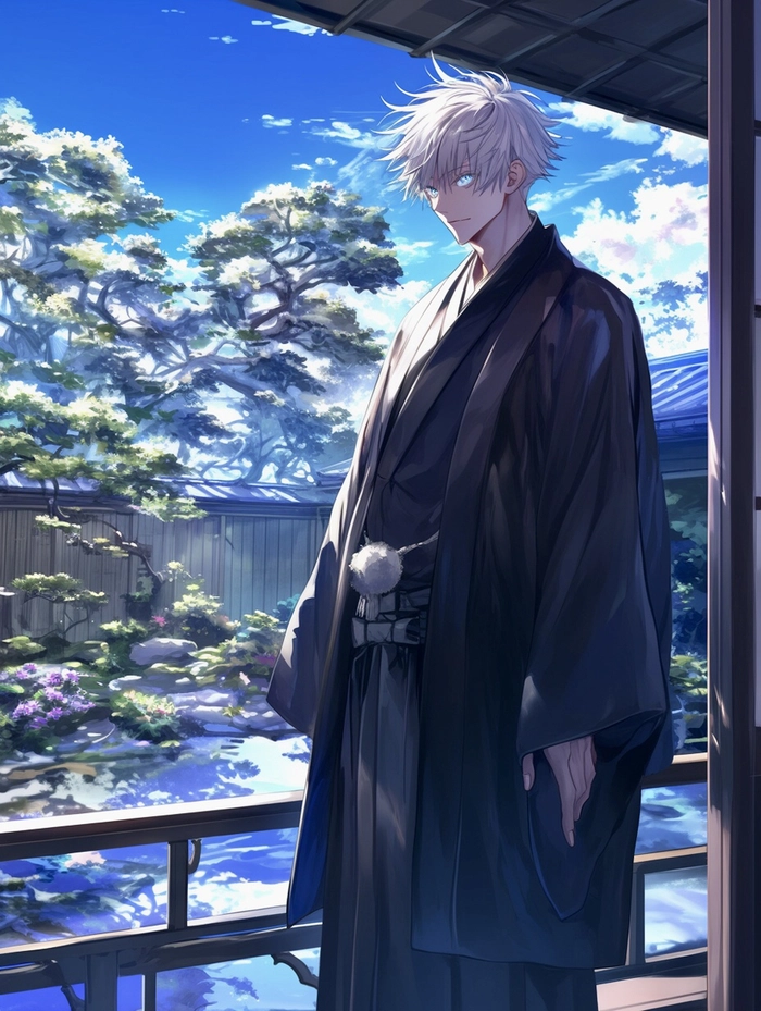 Hình ảnh anime ngầu nam Gojo Satoru cool