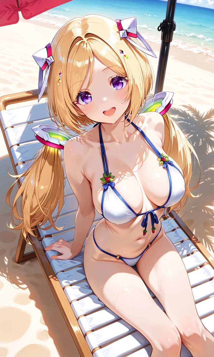 Hình ảnh con gái cute bikini trắng tinh khôi
