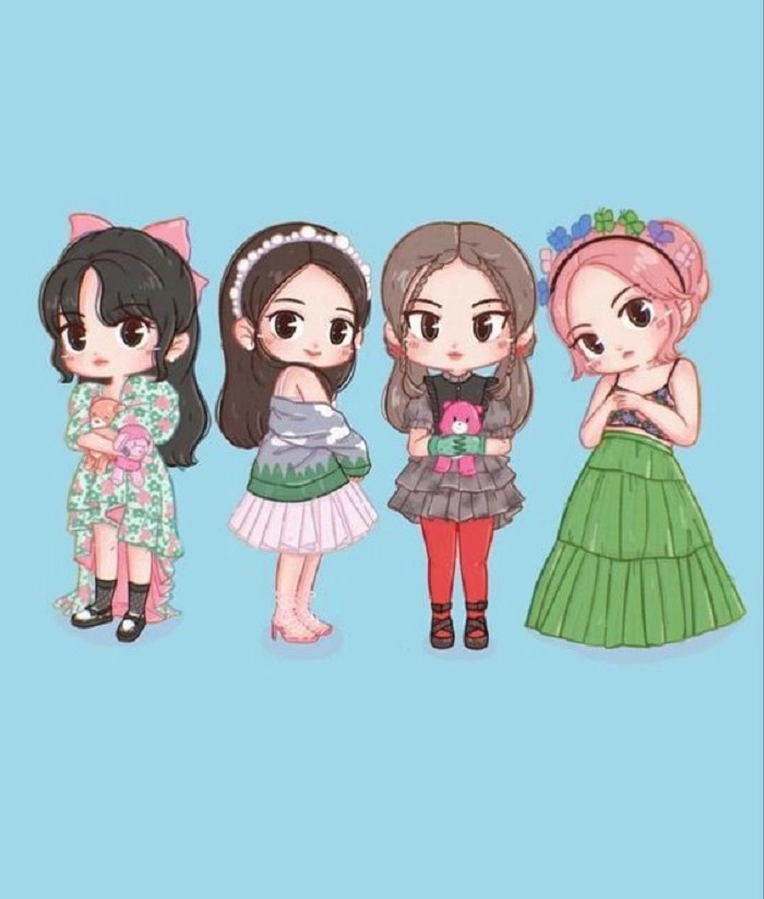 Hình chibi nhóm BlackPink cute
