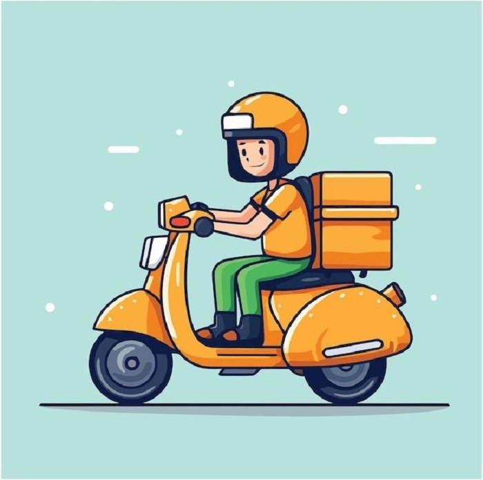 Hình minh họa Grab chibi vui nhộn