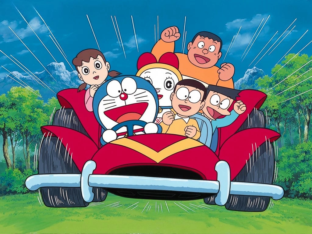 Hình nền Doraemon cute nhẹ nhàng cho máy