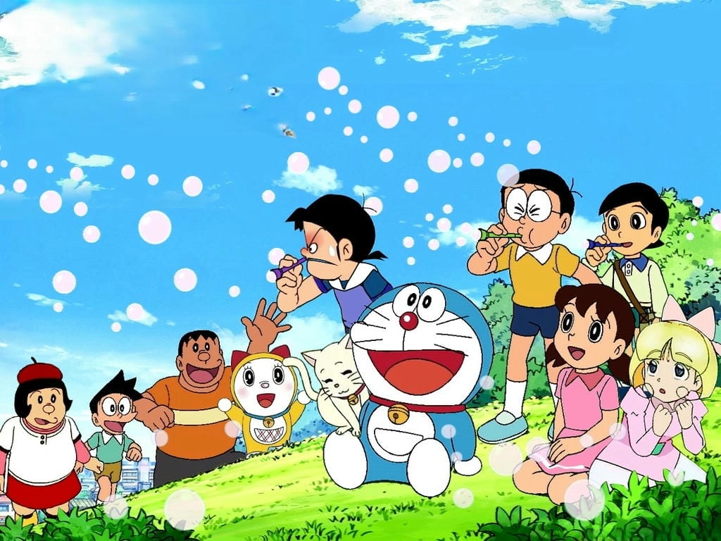 Hình nền Doremon siêu cute cho máy tính