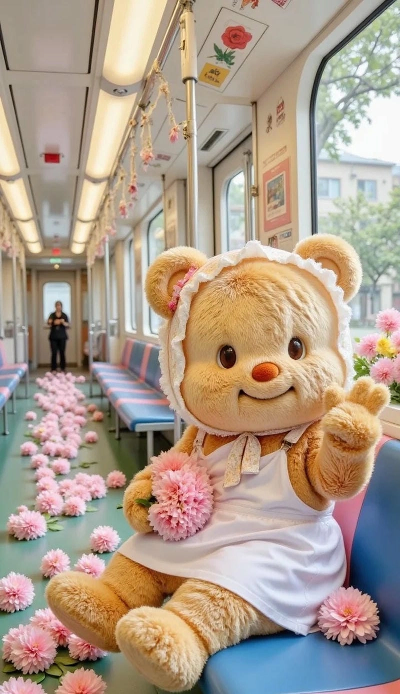 Hình nền Gấu Bông cute mang phong cách Nhật