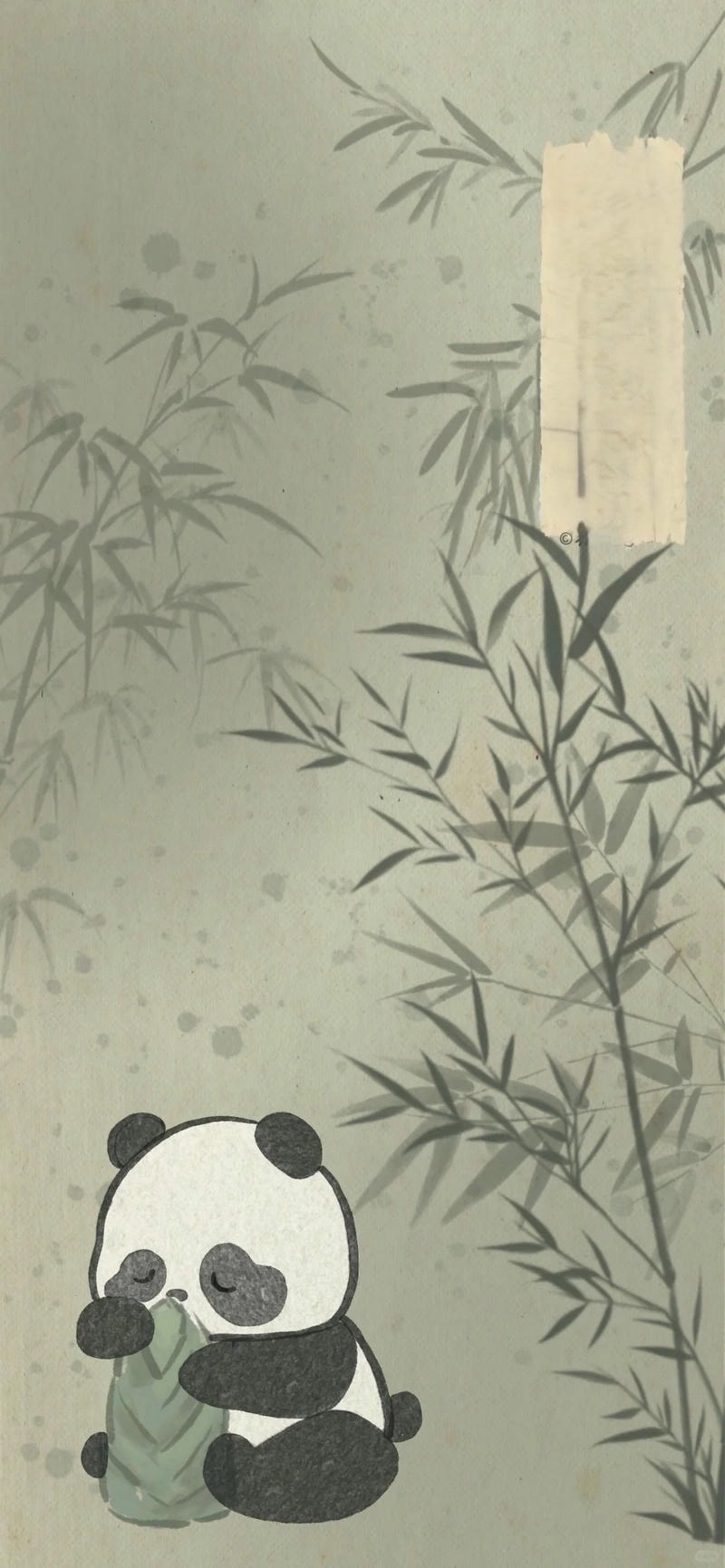 Hình nền Gấu Trúc cute 3D đáng yêu