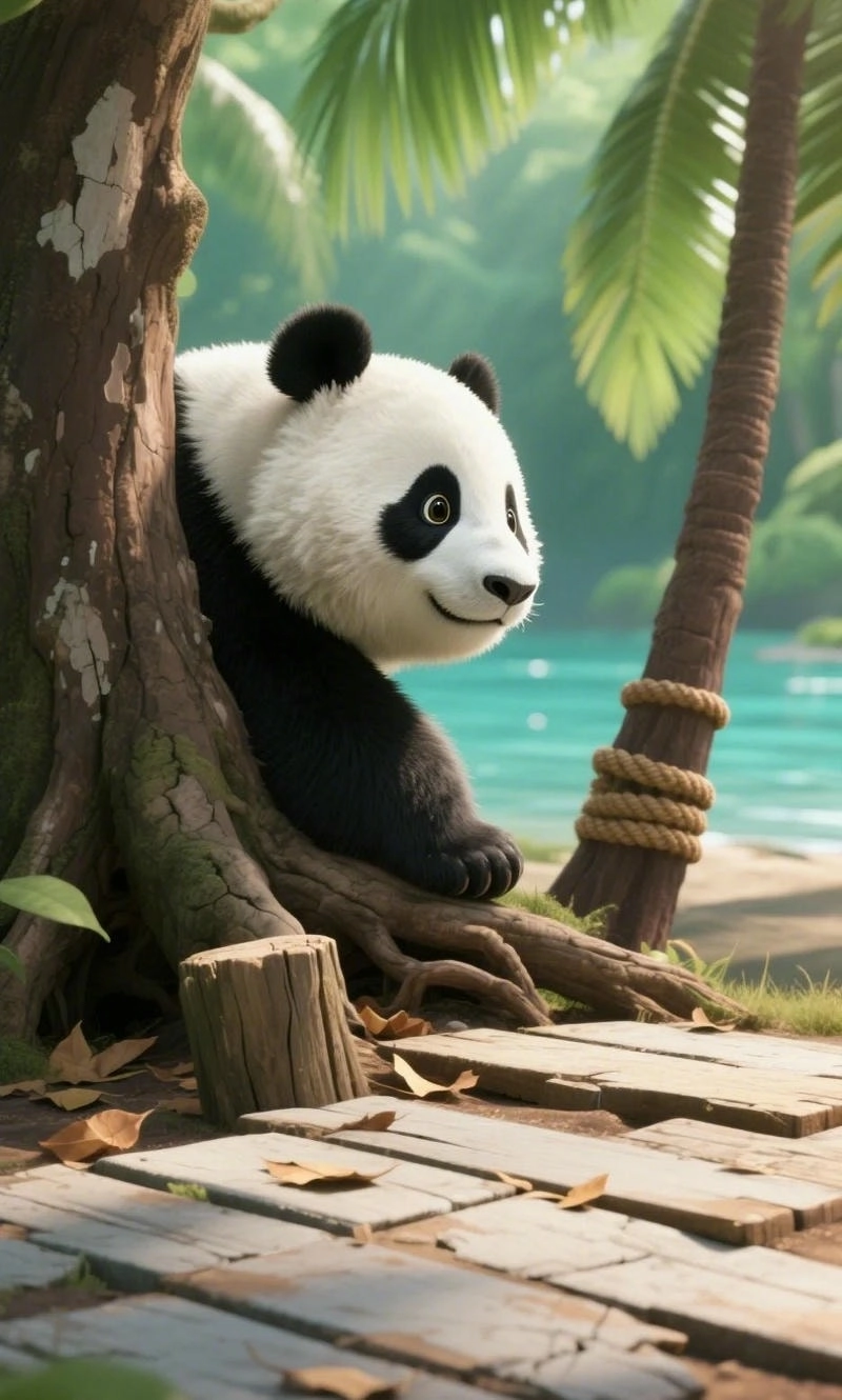 Hình nền Gấu Trúc dễ thương làm avatar