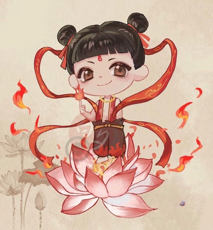 Hình nền Na Tra chibi siêu dễ thương