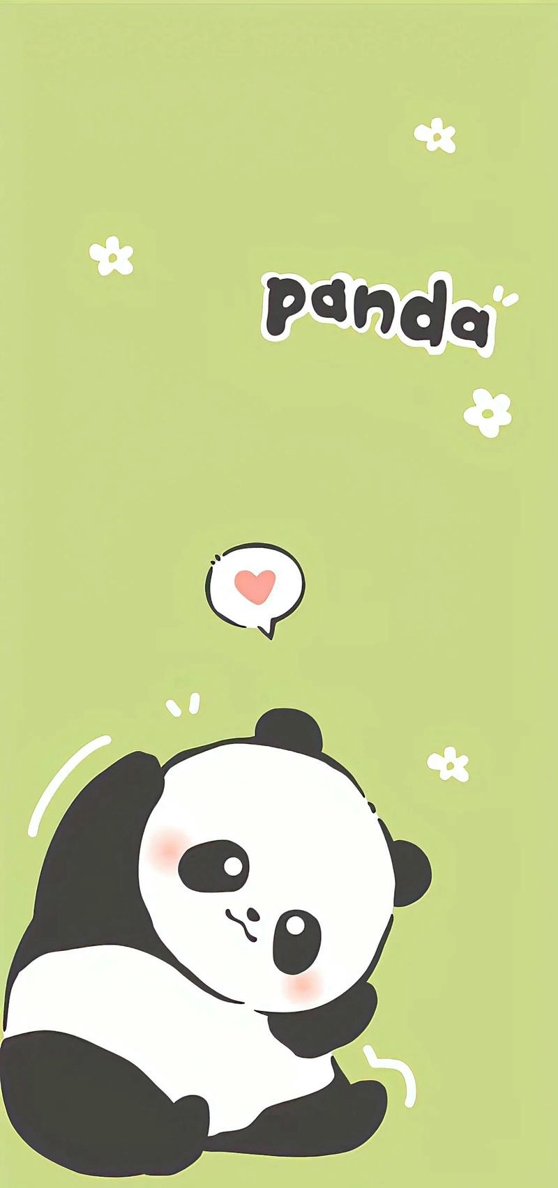 Hình nền Panda cute cho điện thoại