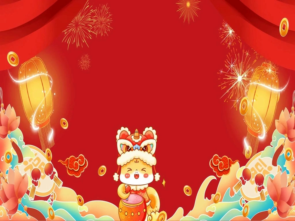 Hình nền Tết cute cho desktop