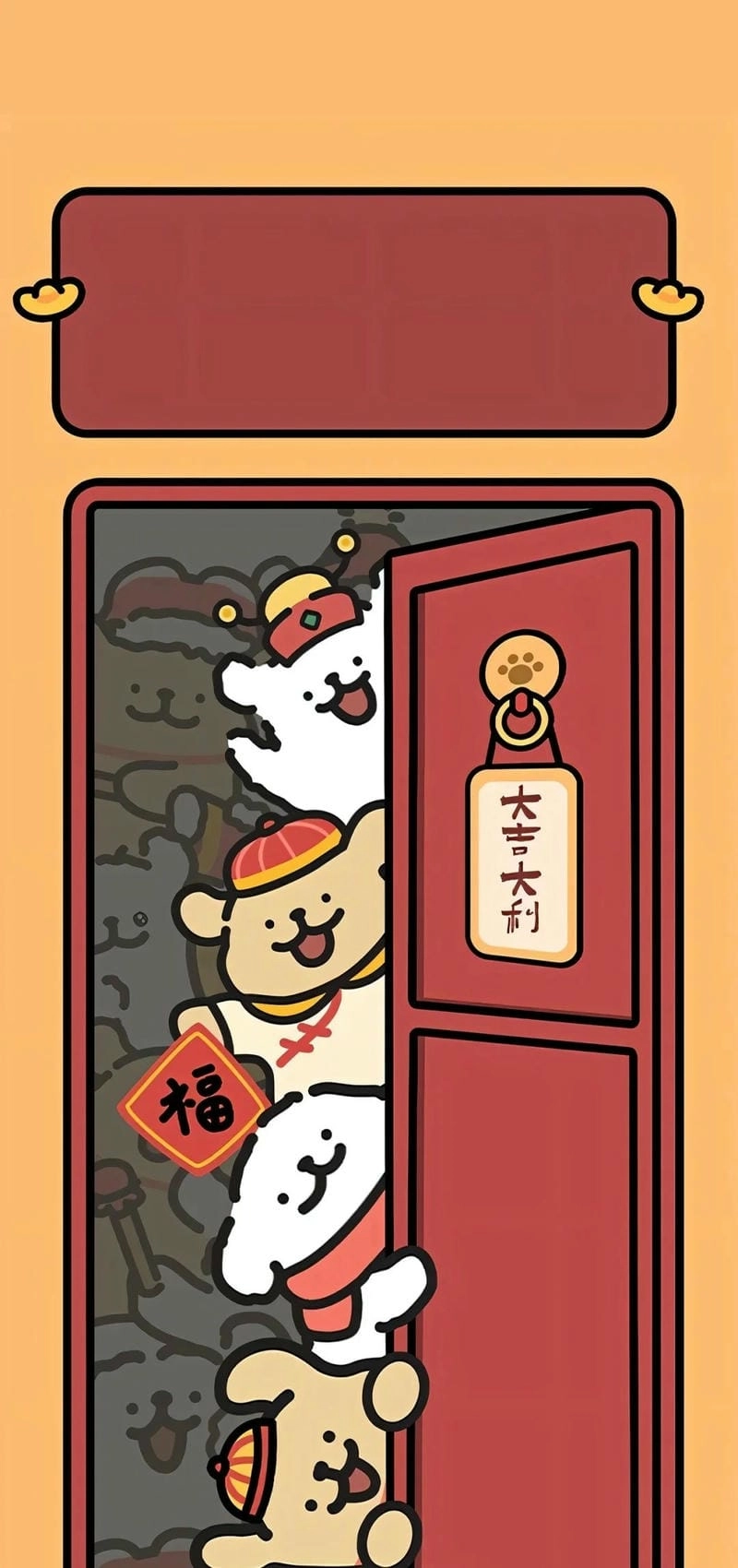 Hình nền Tết cute con Rồng 2025