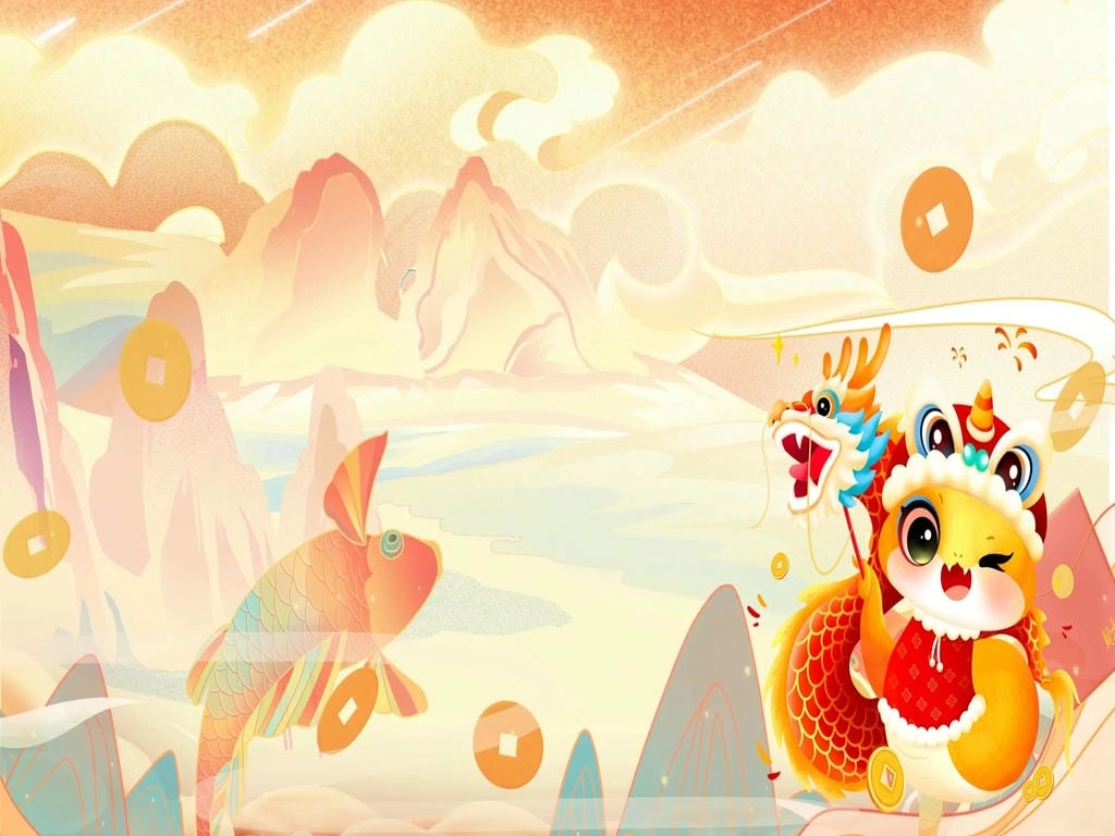 Hình nền Tết cute tông pastel