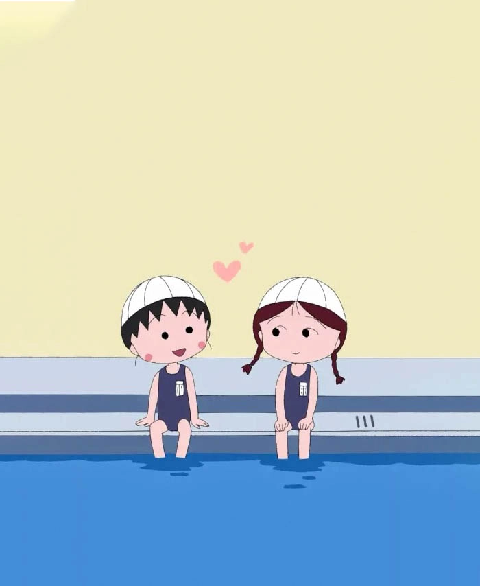 Hình nền bạn thân dễ thương phong cách chibi