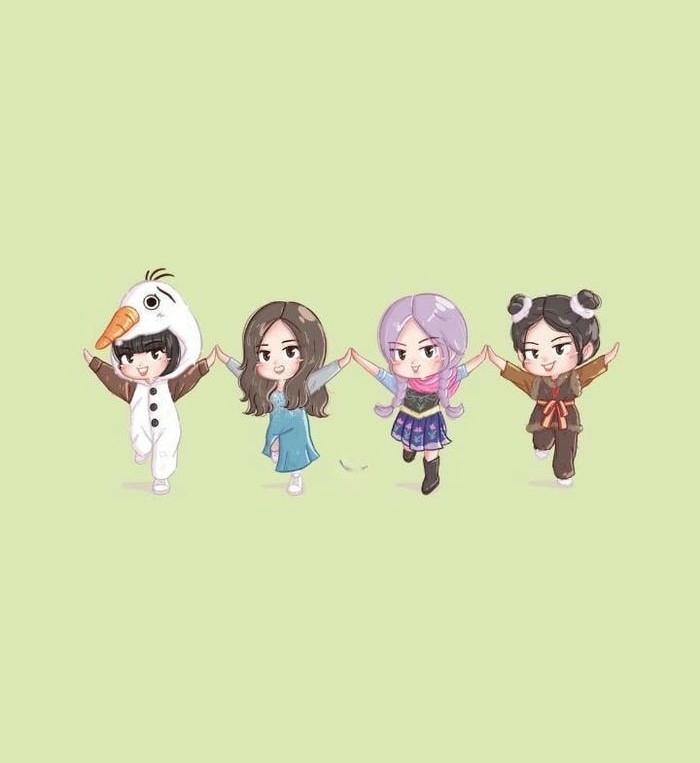 Hình nền chibi BlackPink cho fan