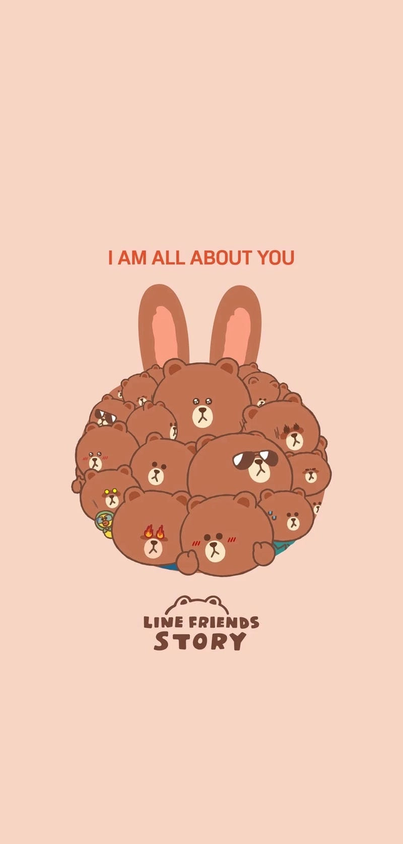 Hình nền cute Gấu Nâu hoạt hình