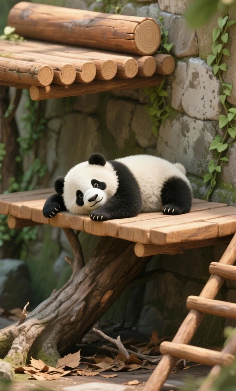 Hình nền cute Gấu Trúc cho điện thoại