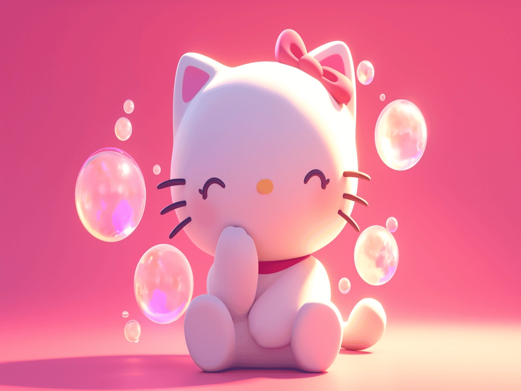 Hình nền cute màu hồng full HD cho máy tính