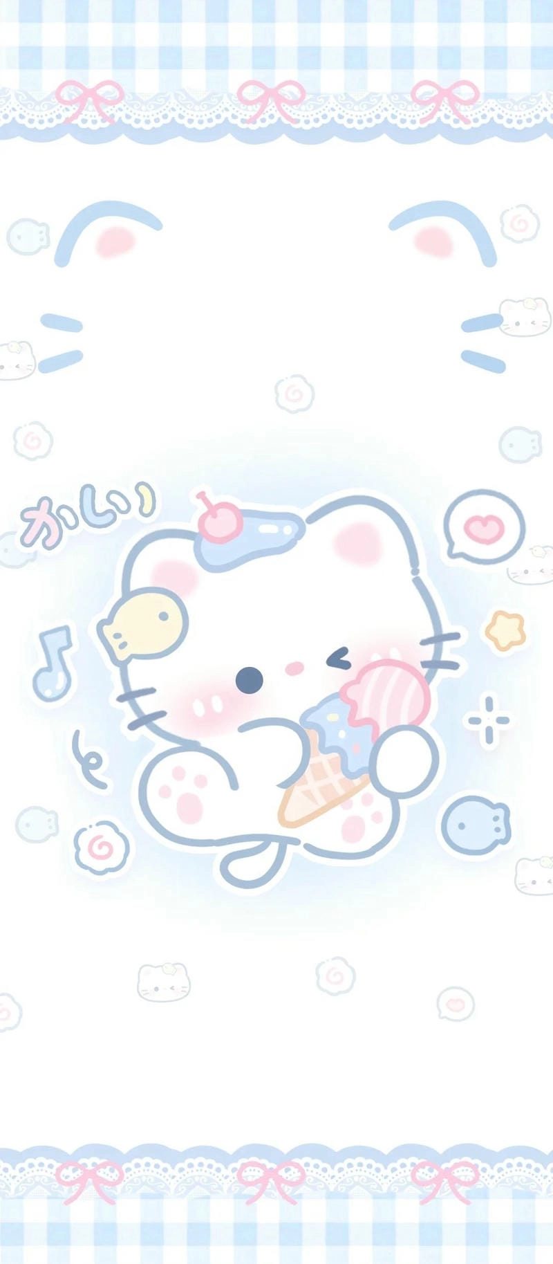 Hình nền cute nữ màu xanh dương