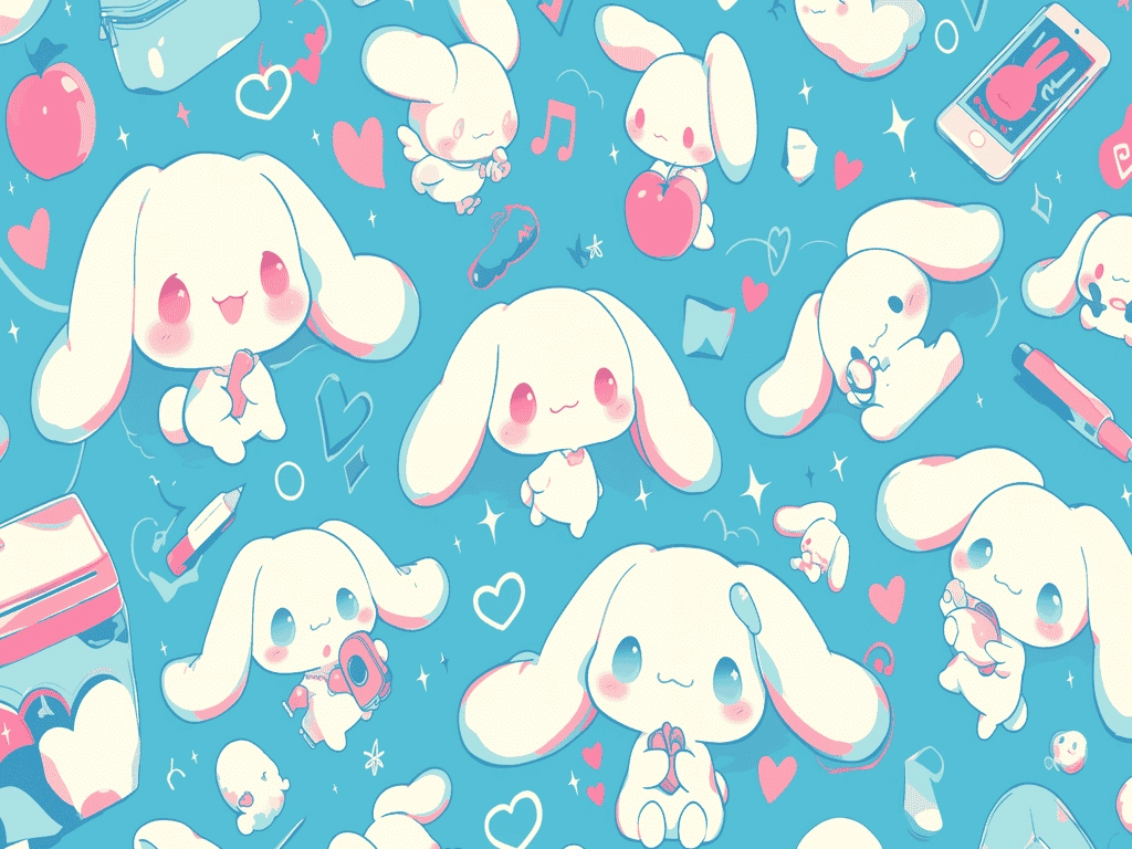 Hình nền cute tone xanh dịu dàng
