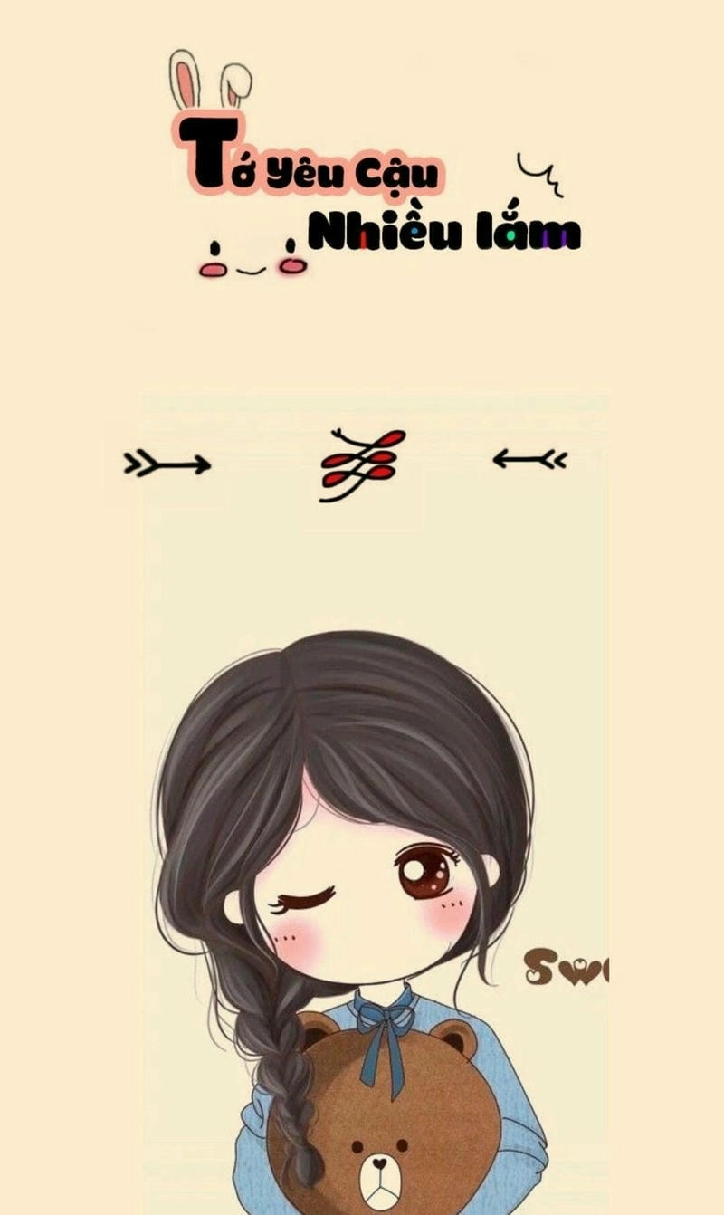 Hình nền đẹp cute có chữ