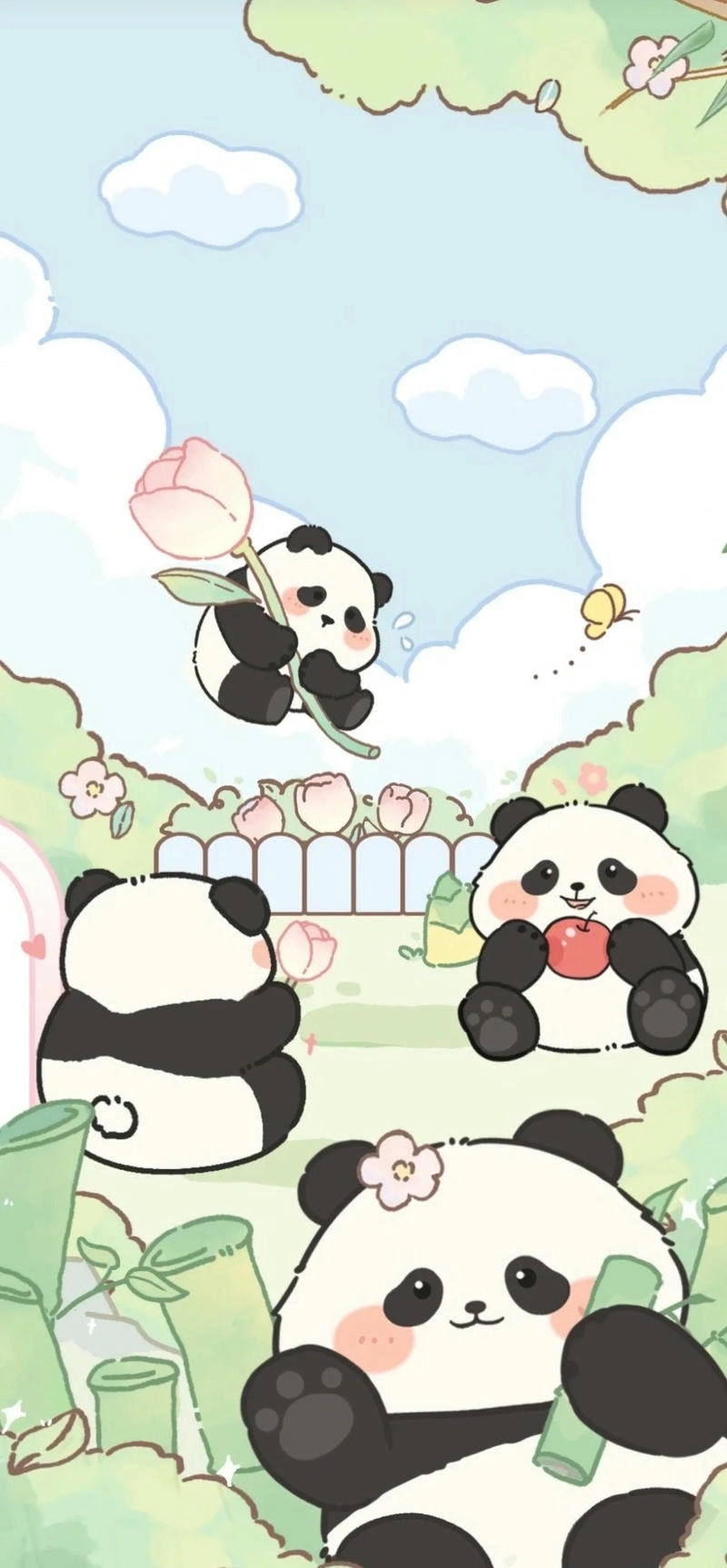 Hình nền đẹp về Gấu Trúc dễ thương