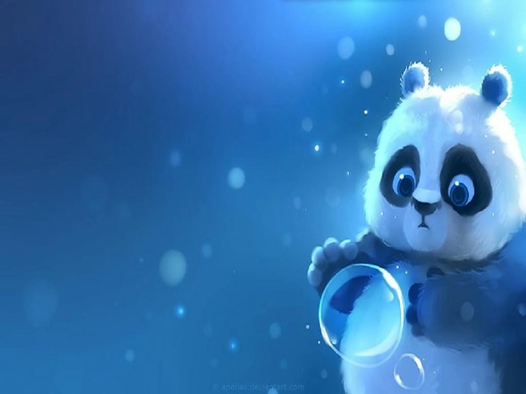 Hình nền desktop cute xanh dương