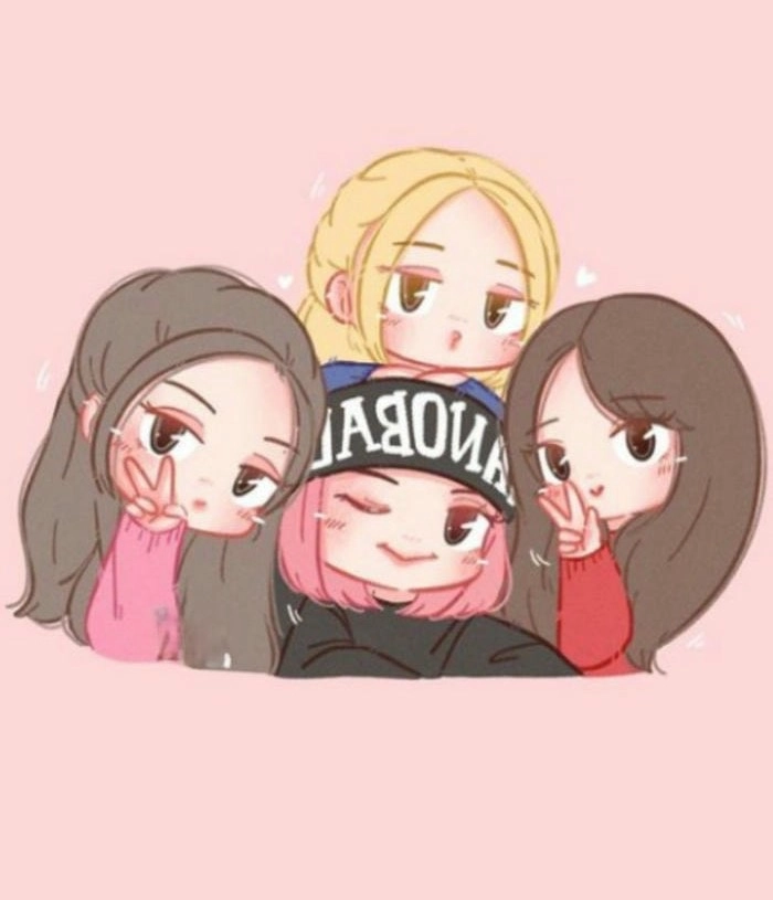 Hình nền điện thoại BlackPink chibi cute