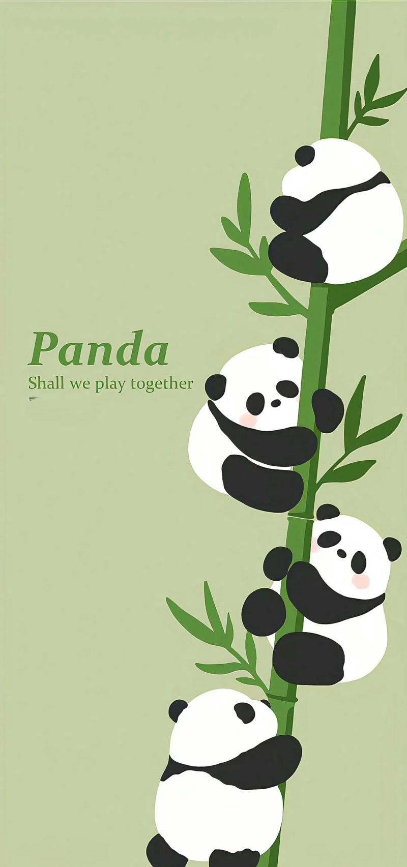 Hình nền điện thoại Gấu Trúc cute