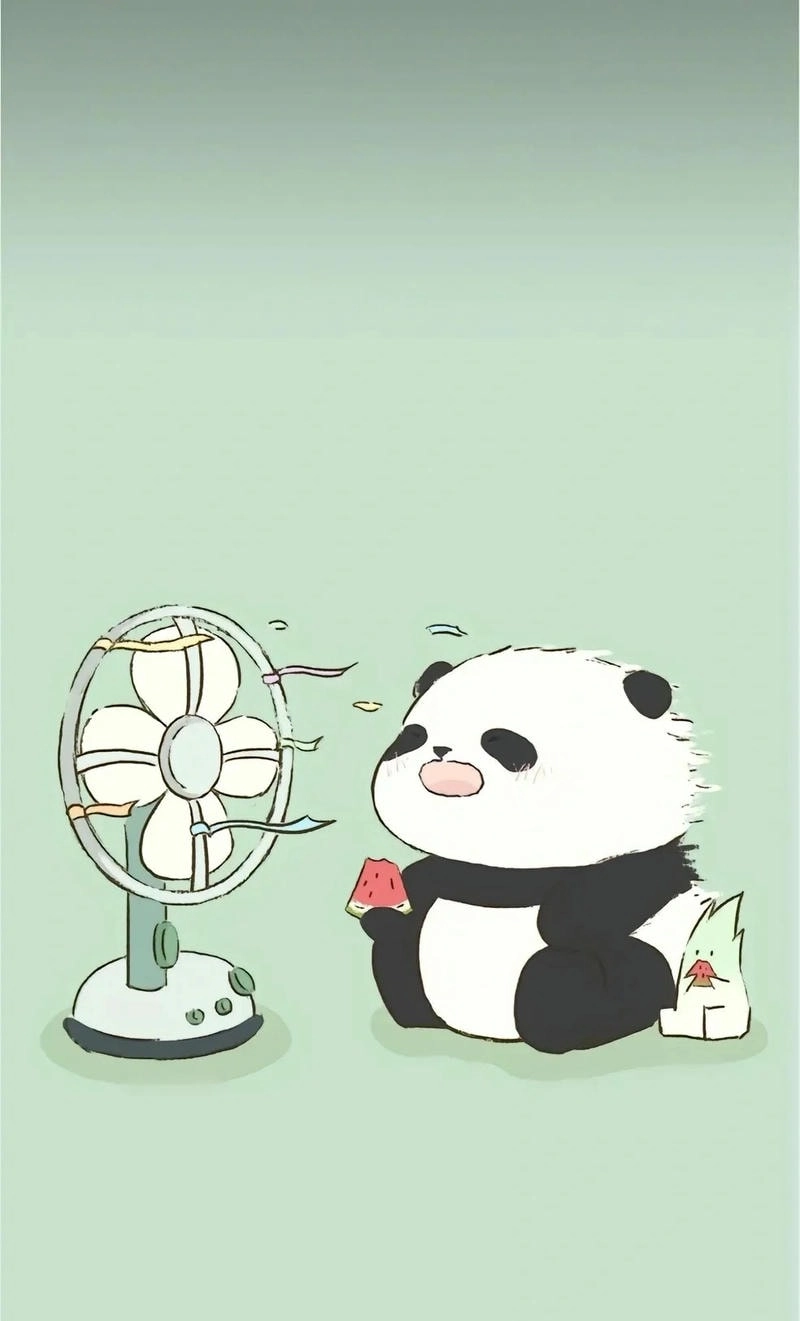 Hình nền điện thoại Gấu Trúc mập cute