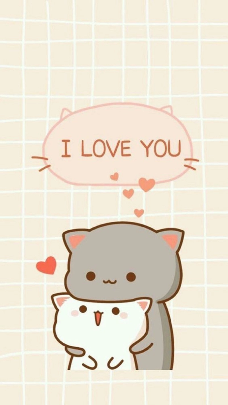 Hình nền điện thoại cute có chữ thả thính