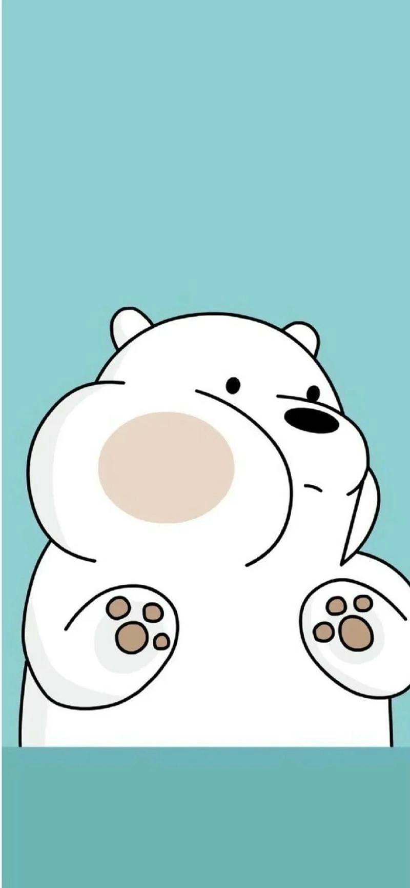 Hình nền điện thoại gấu trắng cute