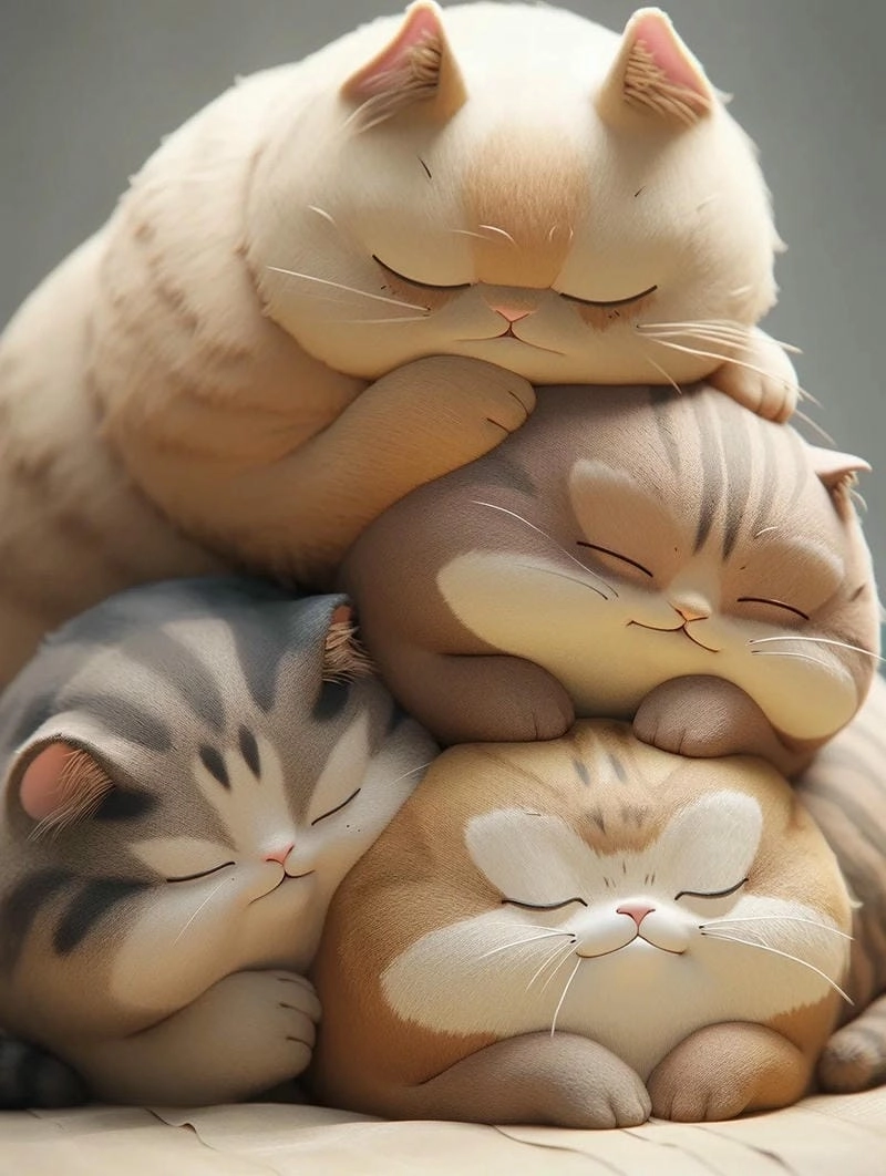 Hình nền điện thoại mèo cute siêu dễ thương