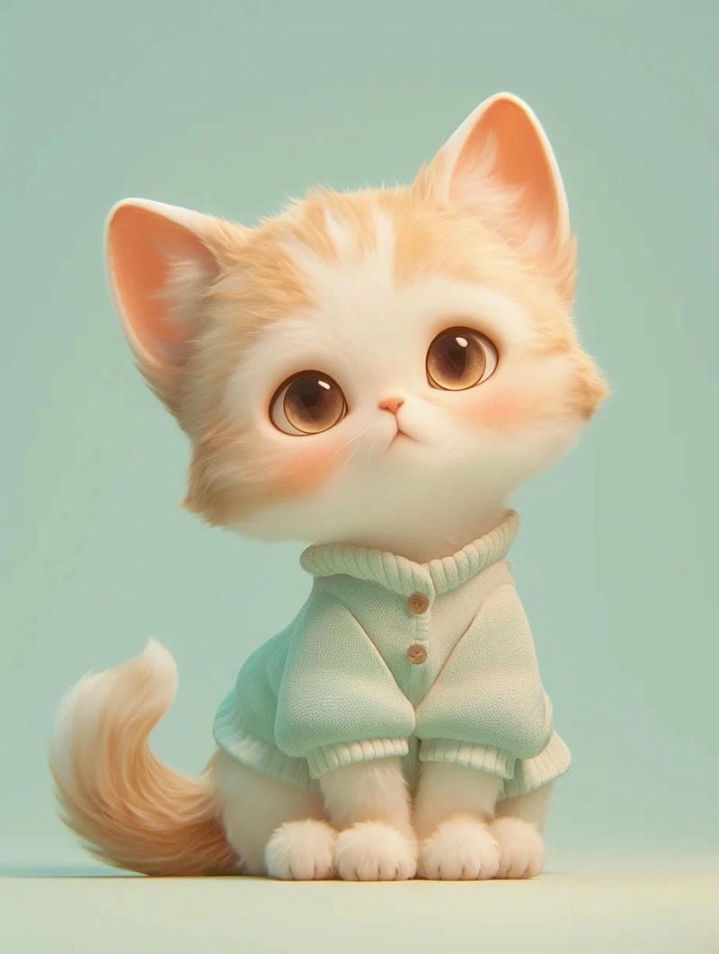 Hình nền điện thoại mèo hoạt hình cute