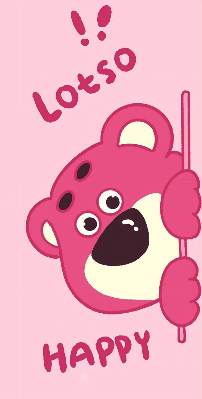 Hình nền gấu Dâu cute nhẹ nhàng