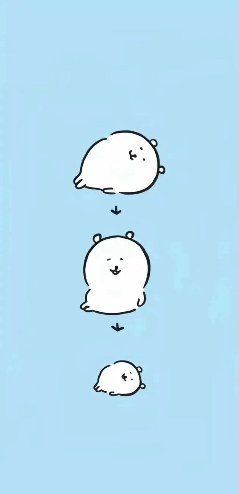 Hình nền gấu trắng cute cực chill