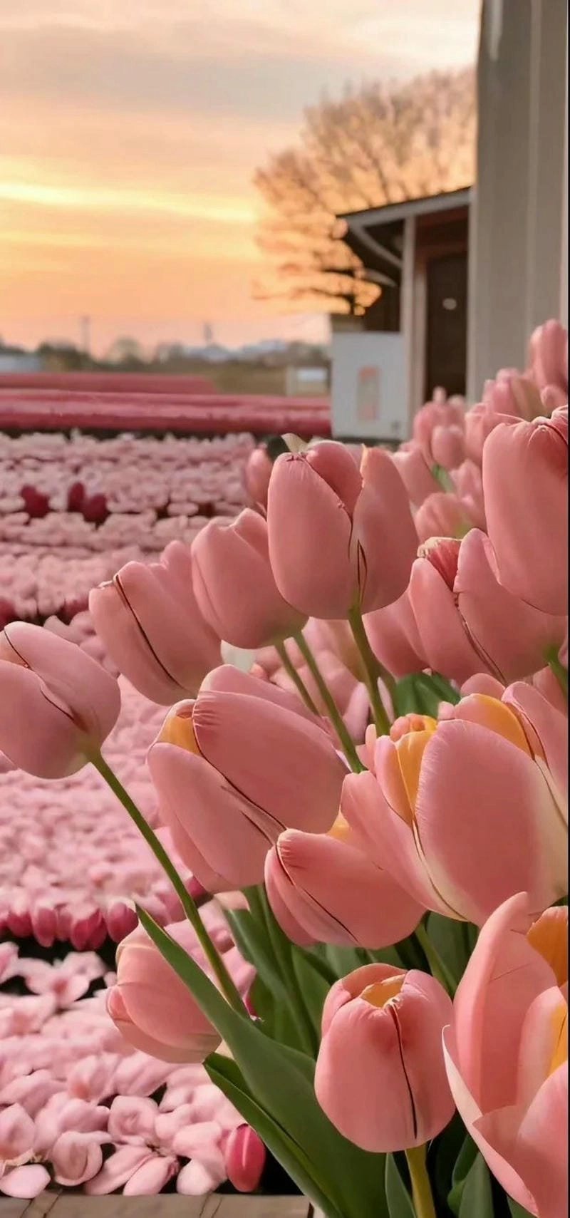 Hình nền hoa Tulip chill cute cho điện thoại