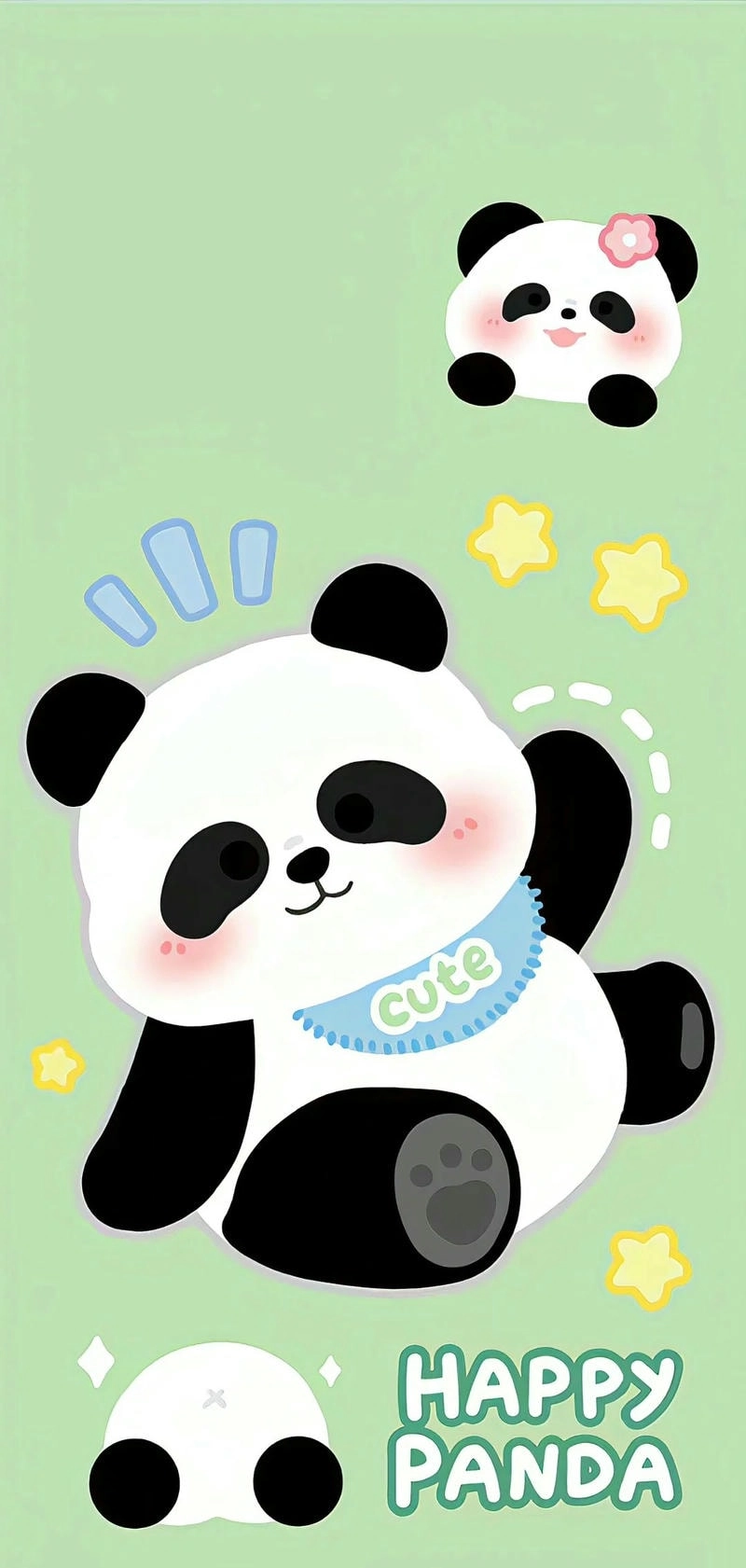 Hình nền hoạt hình Gấu Trúc cute