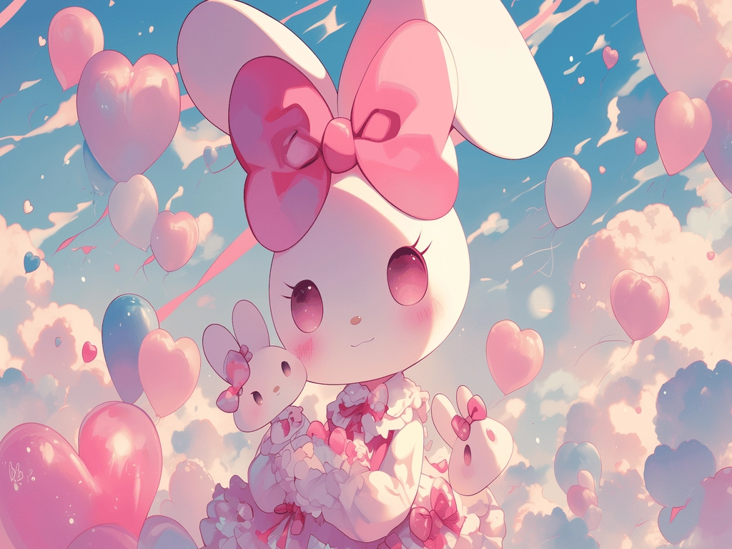 Hình nền laptop cute anime nhẹ nhàng