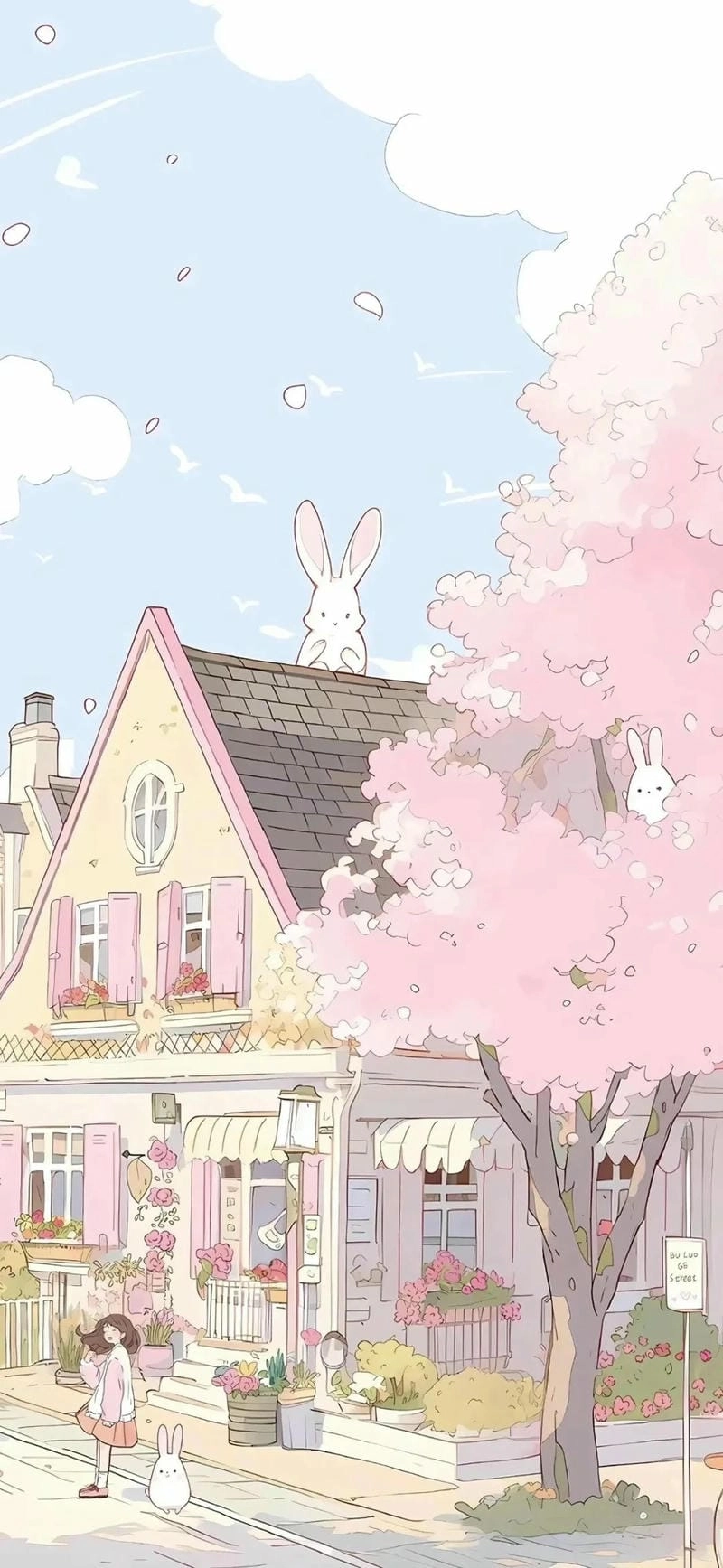 Hình nền màu hồng pastel cute