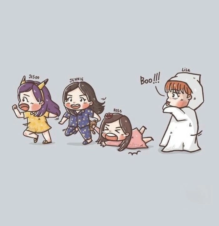 Hình nền máy tính BlackPink chibi cute