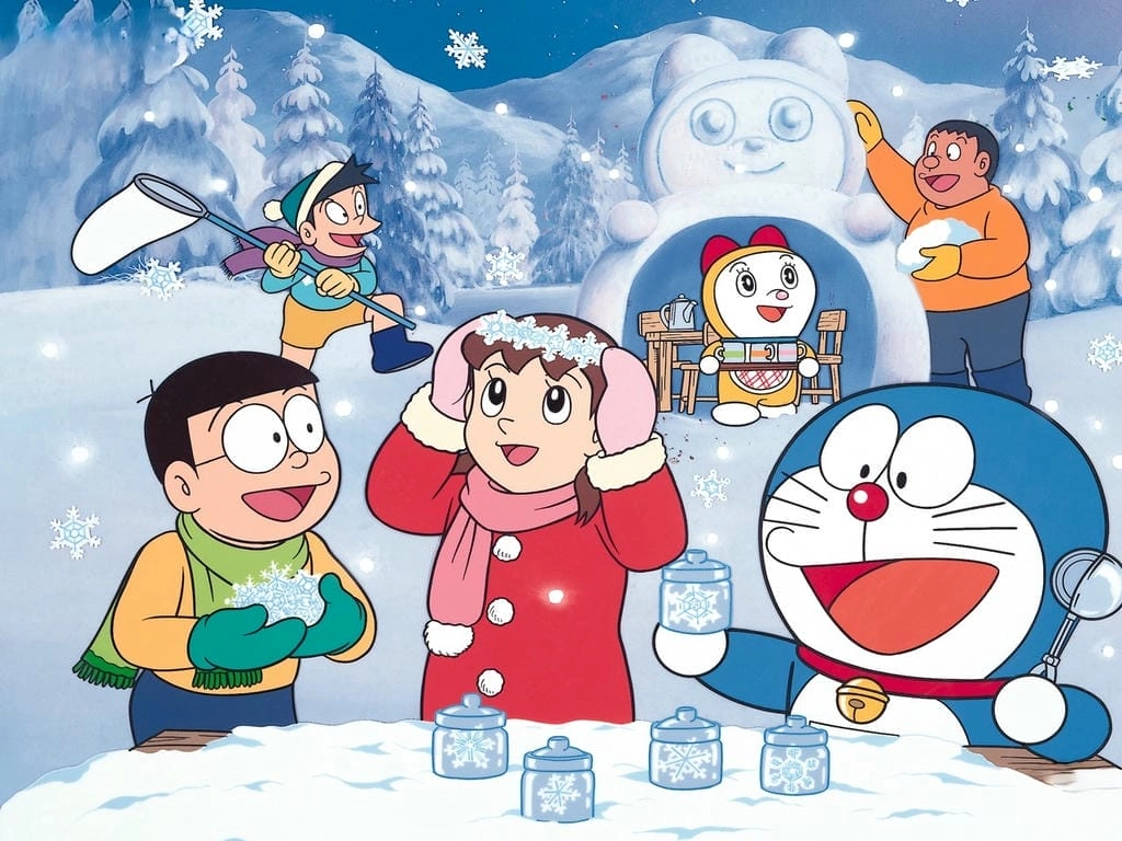 Hình nền máy tính Doremon cute dễ nhìn