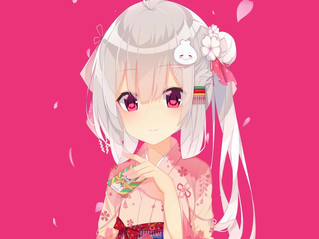 Hình nền máy tính cute màu hồng nữ tính