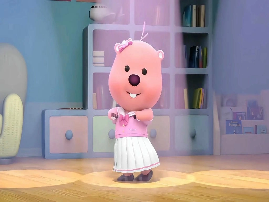 Hình nền máy tính gấu Loopy siêu dễ thương